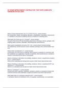 NY HOME IMPROVEMENT CONTRACTOR  TEST WITH COMPLETE ANSWERS RATED 100&percnt;