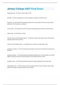 Jersey College Package Deal With Latest Study Quizzes &lpar; Questions And Answers&rpar; Complete Study Solutions