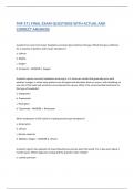 FNP 571 FINAL EXAM QUESTIONS WITH ACTUAL AND  CORRECT ANSWERS