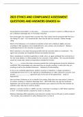 2023 Ethics and Compliance Assessment