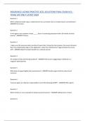 INSURANCE LICENSE PRACTICE XCEL SOLUTIONS FINAL EXAM &num;12 - TEXAS LIFE ONLY LATEST 202