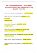 NSG 124 Pharmacology Exam 2 Part A NEWEST VERSION LATEST 2024-2025 ACTUAL QUESTIN AND CORRECT  ANSWERS&period;