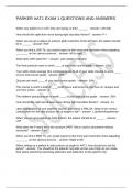 PARKER AAT1 EXAM 1 QUESTIONS AND ANSWERS