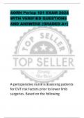 AORN Periop 101 EXAM 2024  WITH VERIFIED QUESTIONS  AND ANSWERS &lpar;GRADED A&plus;&rpar;