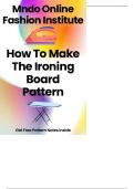 How To Make The Ironing Board Pattern