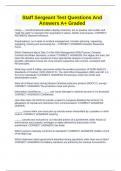 Staff Sergeant Test Questions And Answers A&plus; Graded