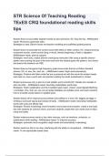 STR Science Of Teaching Reading TExES CRQ foundational reading skills tips NEWEST 2026&sol;2027 ACTUAL EXAM COMPLETE QUESTIONS AND CORRECT DETAILED ANSWERS &lpar;VERIFIED ANSWERS&rpar; &vert;ALREADY GRADED A&plus;&vert;&vert;BRAND NEW&excl;&excl;