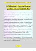 D391 Healthcare Ecosystems Practice Questions and Answers &lpar;100&percnt; Pass&rpar;
