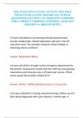 AHA PALS FINAL EXAM &sol;ACTUAL AHA PALS FINAL EXAM LATEST 2024-2025 ALL 50 REAL QUESTIONS AND WELL ELABORATED ANSWERS &lpar;100&percnt; CORRECT VERIFIED ANSWERS&rpar; &vert;ALREADY GRADED A&plus; &lpar;BRAND NEW&excl;&excl;&rpar;