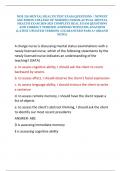 NUR 326 MENTAL HEALTH TEST EXAM QUESTIONS &sol; NEWEST ASU EDSON COLLEGE OF NURSING NUR326 ACTUAL MENTAL HEALTH EXAM 2024-2025 COMPLETE REAL EXAM QUESTIONS AND CORRECT VERIFIED ANSWERS WITH EXPLANATIONS &lpar;LATEST UPDATED VERSION&rpar; &vert;GUARANTEED PASS A&plus; &lpar;BRAND NEW&excl;