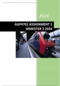 AGP4701 ASSIGNMENT 1 SEMESTER 2 ANSWERS 2024