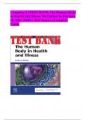 Complete A&plus;TEST BANK The Human Body in Health and Illness 7th Edition by Barbara Herlihy&sol; ISBN