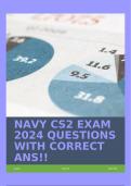 NAVY CS2 EXAM 2024 QUESTIONS WITH CORRECT ANS&excl;&excl;