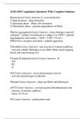 GMS 6530&sol;GMS6530 University Of Florida -GMS 6530 Coagulation Questions With Complete Solutions