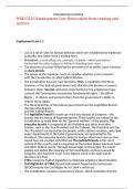 WGU C233 Employment Law Notes taken from reading and quizzes&comma;GRADED A