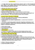 Galen medsurg exam 2 questions with complete solutions