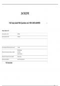  FAE Study Guide With Questions And 100&percnt; SURE ANSWERS
