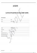  CAL FIRE FAE WITH QUESTIONS AND 100&percnt; ALL CORRECT ANSWERS