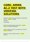 CORE- AMWA AC&period;2 TEST WITH VERIFIED SOLUTIONS&period;