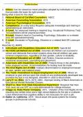 PSY 6645 FINAL EXAM QUESTIONS AND ANSWERS