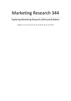 Marketing Research 344 Summaries 