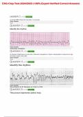 EKG Clep Test 2024&sol;2025 &vert; 100&percnt; Expert Verified Correct Answers