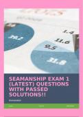 SEAMANSHIP EXAM 1 &lpar;LATEST&rpar; QUESTIONS WITH PASSED SOLUTIONS&excl;&excl;