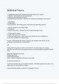 Abdominal Trauma questions and correct answers &lpar;elaborations&rpar; with 100&percnt; accurate &comma; verified &comma; latest fully updated &comma; 2024&sol;2025 &comma;already passed &comma; graded a&plus;&comma; complete solutions guarantee distinctions rationales&vert; 5-star rating