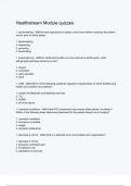 Healthstream Module quizzes questions and correct answers &lpar;elaborations&rpar; with 100&percnt; accurate &comma; verified &comma; latest fully updated &comma; 2024&sol;2025 &comma;already passed &comma; graded a&plus;&comma; complete solutions guarantee distinctions rationales&vert; 5-star rating