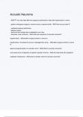 Acoustic Neuroma questions and correct answers &lpar;elaborations&rpar; with 100&percnt; accurate &comma; verified &comma; latest fully updated &comma; 2024&sol;2025 &comma;already passed &comma; graded a&plus;&comma; complete solutions guarantee distinctions rationales&vert; 5-star rating