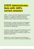 STRTP Administrator Quiz with 100- correct answers&period;