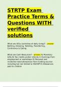 STRTP Exam Practice Terms & Questions WITH verified solutions&period;
