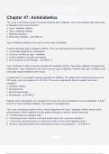 Chapter 47  Antidiabetics questions and correct answers &lpar;elaborations&rpar; with 100&percnt; accurate &comma; verified &comma; latest fully updated &comma; 2024&sol;2025 &comma;already passed &comma; graded a&plus;&comma; complete solutions guarantee distinctions rationales&vert; 5-star rating