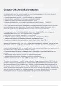 Chapter 24 Antiinflammatories questions and correct answers &lpar;elaborations&rpar; with 100&percnt; accurate &comma; verified &comma; latest fully updated &comma; 2024&sol;2025 &comma;already passed &comma; graded a&plus;&comma; complete solutions guarantee distinctions rationales&vert; 5-star rating