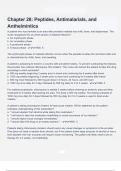 Chapter 28  Peptides&comma; Antimalarials&comma; and Anthelmintics questions and correct answers &lpar;elaborations&rpar; with 100&percnt; accurate &comma; verified &comma; latest fully updated &comma; 2024&sol;2025 &comma;already passed &comma; graded a&plus;&comma; complete solutions guarantee distinctions rationales&vert; 5-star 