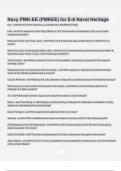 Navy PMK-EE &lpar;PMKEE&rpar; for E-6 Naval Heritage questions and correct answers &lpar;elaborations&rpar; with 100&percnt; accurate &comma; verified &comma; latest fully updated &comma; 2024&sol;2025 &comma;already passed &comma; graded a&plus;&comma; complete solutions guarantee distinctions rationales&vert; 5-star rating