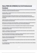 Navy PMK-EE &lpar;PMKEE&rpar; for E-6 Professional Conduct questions and correct answers &lpar;elaborations&rpar; with 100&percnt; accurate &comma; verified &comma; latest fully updated &comma; 2024&sol;2025 &comma;already passed &comma; graded a&plus;&comma; complete solutions guarantee distinctions rationales&vert; 5-star rating
