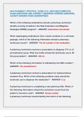 NHA PHARMACY PRACTICE EXAM 2&period;0 B &vert;2024-2025 COMPLETE  EXAM QUESTIONS AND CORRECT ANSWERS &lpar;VERIFIED ANSWERS&rpar;  ALRADY GRADED &vert;PASS GUARANTEED&period;