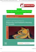 Test Bank For&colon; Leifer's Introduction to Maternity & Pediatric Nursing in Canada&comma; 1st Edition&comma; Lisa Keenan-Lindsay&comma; Gloria Leifer Version 2024 &lpar;All Chapters 1-33&rpar; ISBN&colon; 9781771722049