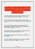 NRF Certificate Test Exam Questions with Correct Verified Solutions 100&percnt; Guaranteed Pass