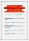 TSFA Certification Exam Questions with Correct Verified Answers Latest Update &lpar;2024&sol;2025&rpar; Guaranteed Pass