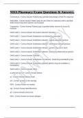 NHA Pharmacy Exam Questions & Answers&period;
