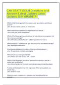 CAN STATE EXAM Questions and Answers Latest Updates Latest Updates 2024 GRADE A&plus;