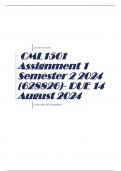 CML1501 Assignment 1 Semester 2 2024 &lpar;628826&rpar;- DUE 14 August 2024