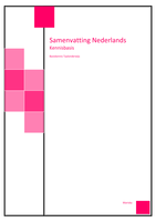 Samenvatting Nederlands Basiskennis Taalonderwijs
