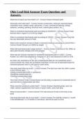 Ohio Lead Risk Assessor Exam Questions and Answers&period;