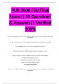 PUR 3000 FSU Final Exam&vert;&vert; 55 Questions & Answers&vert;&vert; Verified 100&percnt;