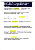IAAP - D3 - Technology & Info Distribution Exam Questions And Answers 