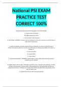 National PSI EXAM PRACTICE TEST CORRECT 100&percnt;