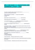 PACKAGE DEAL FOR>> BPL 5100 EXAMS WITH COMPLETE SOLUTIONS LATEST&vert;2024